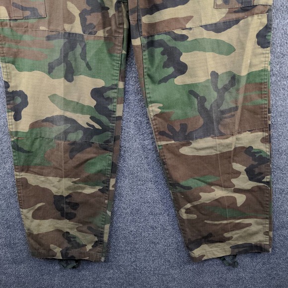 Vanguard Mens Camo Cargo Pants Camo Green Brown Size M Pockets - Picture 7 of 11